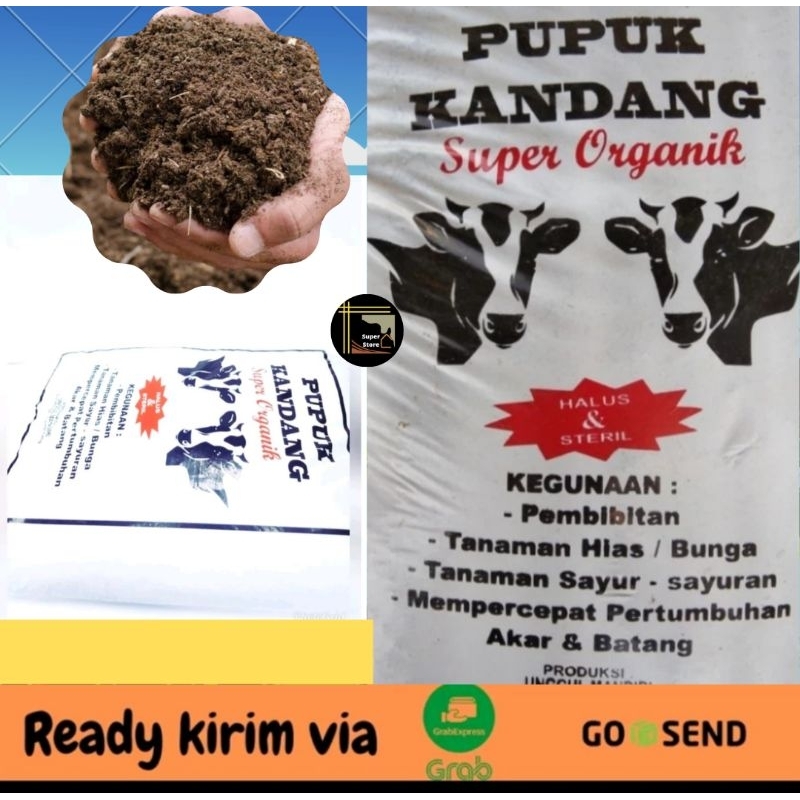 Pupuk Kandang Siap Pakai / Pupuk Kandang Sapi / Pupuk Kandang Organik