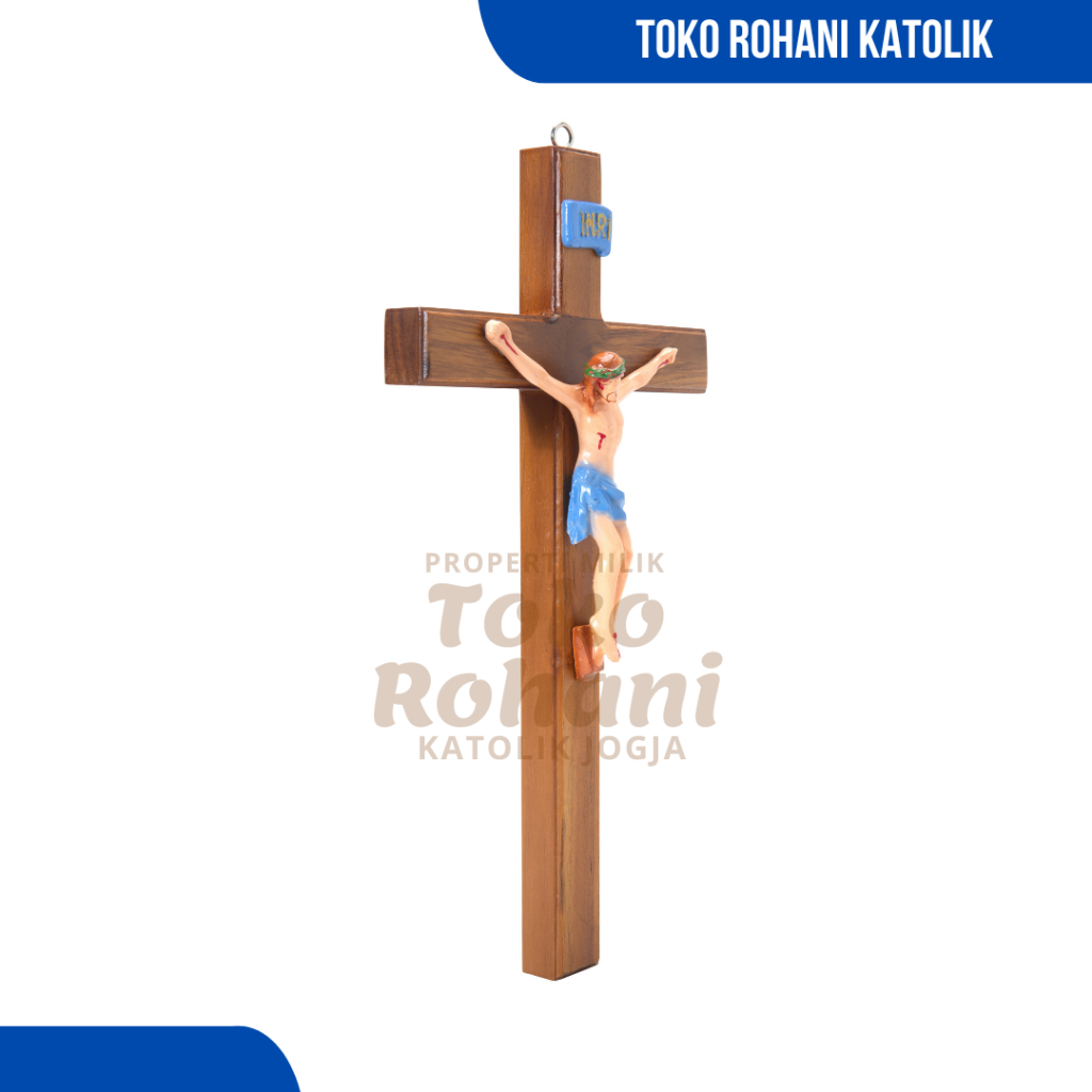 SALIB DINDING KATOLIK KORPUS FIBER / SALIB GANTUNG KATOLIK / HIASAN DINDING KATOLIK / SALIB PATUNG Y