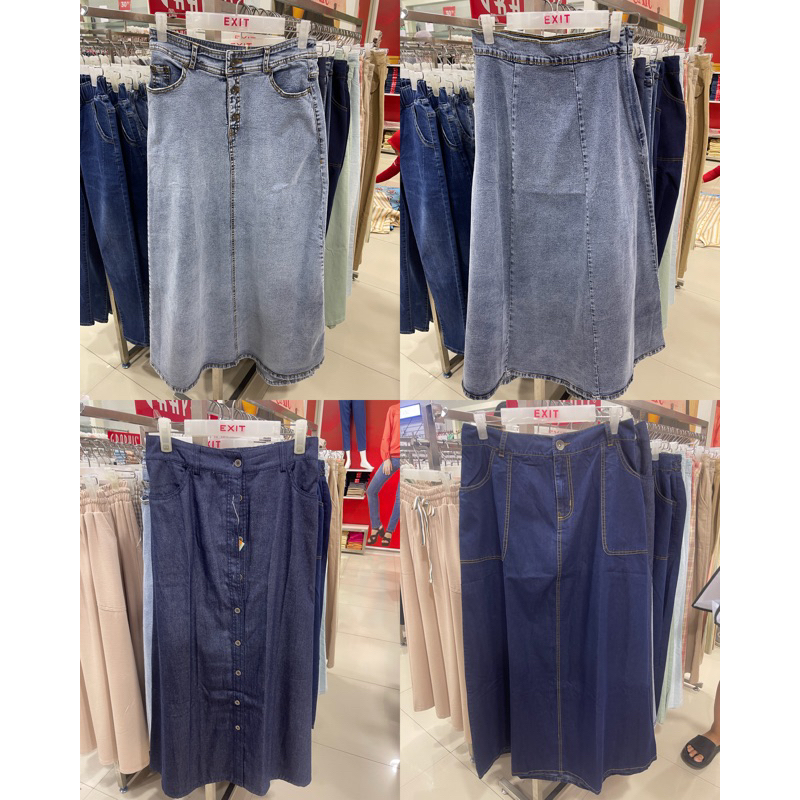 Rok jeans denim wanita EXIT (S-XXL)