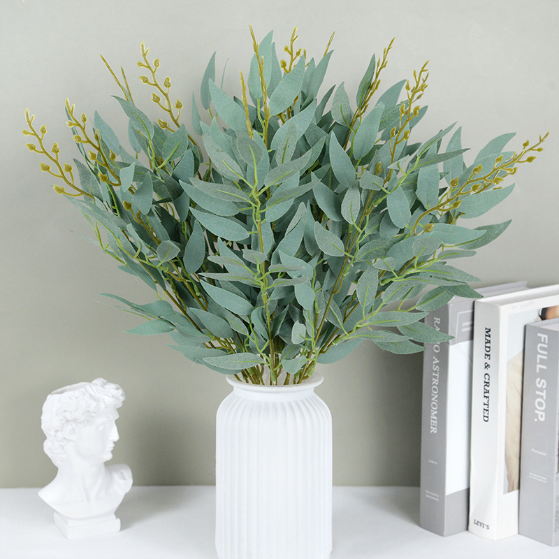 Daun Dekorasi Wedding - Daun Ruscus Plastik - Dekorasi NATAL - Buket Daun Eucalyptus