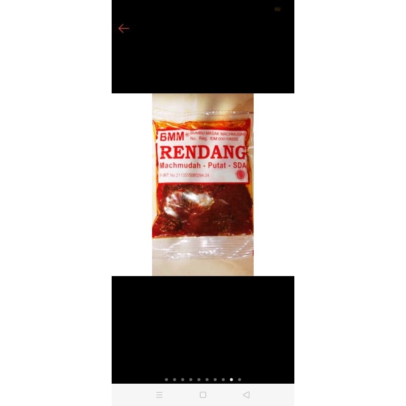 

bumbu masak Rendang instan machmudah