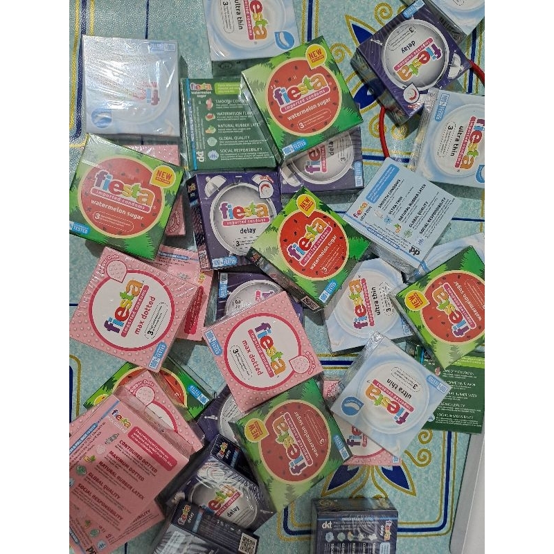Kondom Fiesta aneka rasa 3 pcs