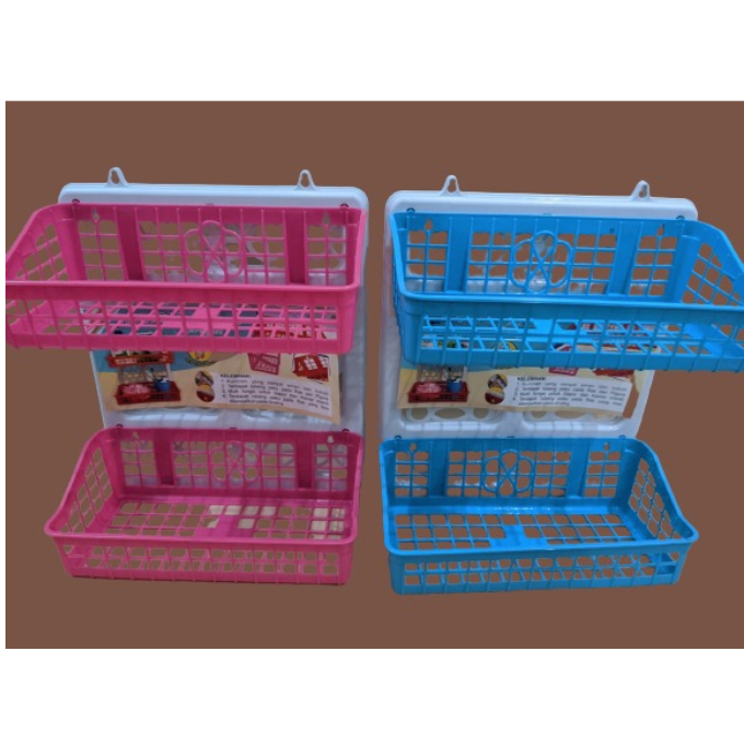 RAK REJOICE/ RAK DINDING SUSUN 2/ RAK PLASTIK/ RAK COSMETIC/ RAK SHAMPOO/ RAK DAPUR