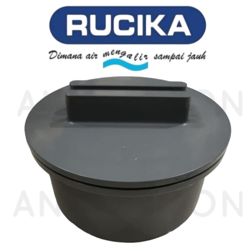 RUCIKA CLEAN OUT 4 INCHI  DOP CAP TUTUP DRAT PIPA PVC 4" INCHI