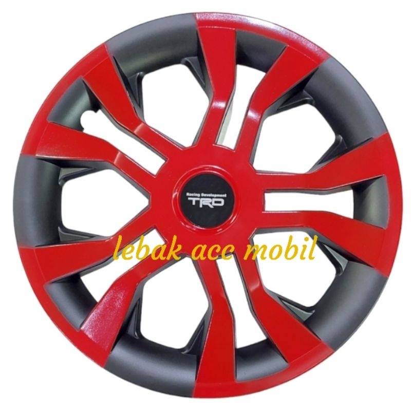 Dop velg / Dop roda mobil ring 14 / R14 universal model model TRD merah