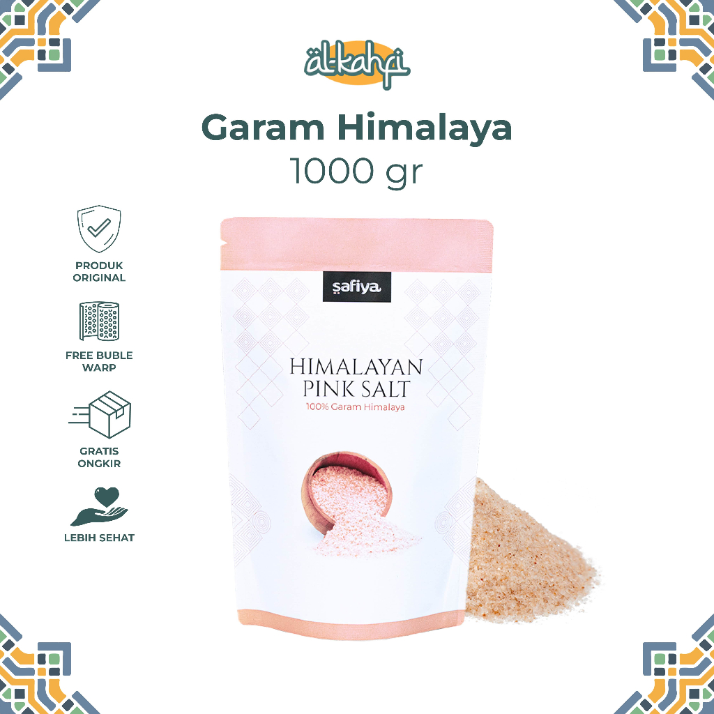 

Garam Himalaya 1 Kg | Himalayan Pink Salt Asli Penyedap Rasa