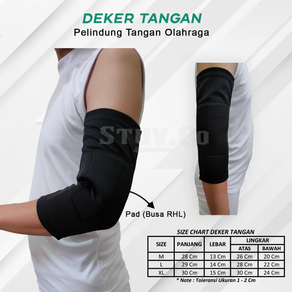KNEE PAD PELINDUNG DEKER TANGAN OLAHRAGA FUTSAL SEPAKBOLA VOLI BASKET BADMINTON