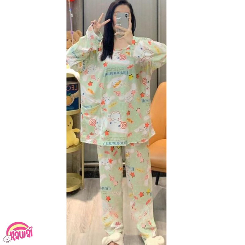 GRIYA BAJU TIDUR PIYAMA SETELAN PP JUMBO LD 125 OBERSIZED