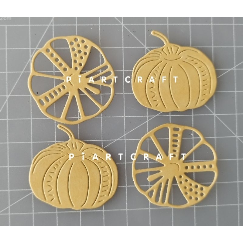 

seri AUTUMN - Pumpkin (1) isi 4 pcs - Dies cut / cut dies DIY scrapbook / vintage journal / album / diary