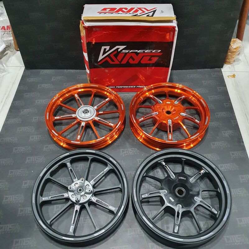 Velg Velek King Speed Aluminium CNC R14 P10 Honda Vario 125 150