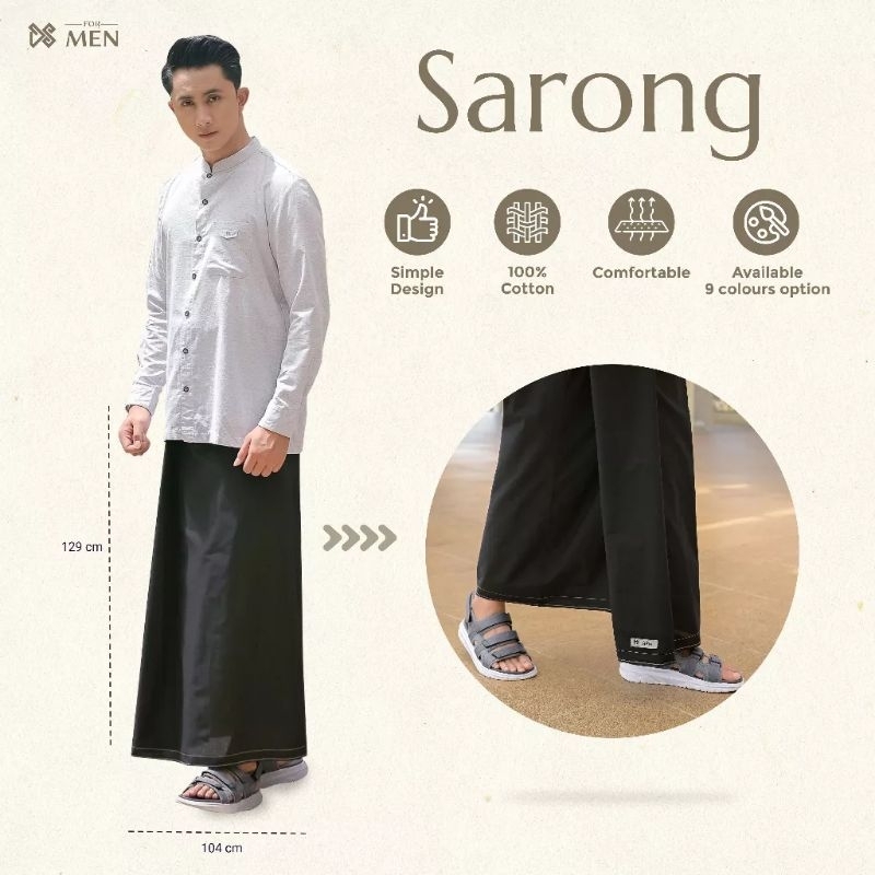 Sarung Katun Polos DS Men - Dyah Suminar