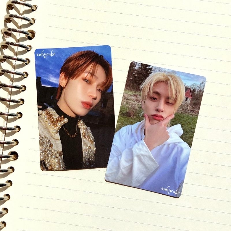 PHOTOCARD PC ENHYPEN KIM SUNOO DARK BLOOD WEVERSE VER PEARL : lee heeseung park jongseong jay sim ja