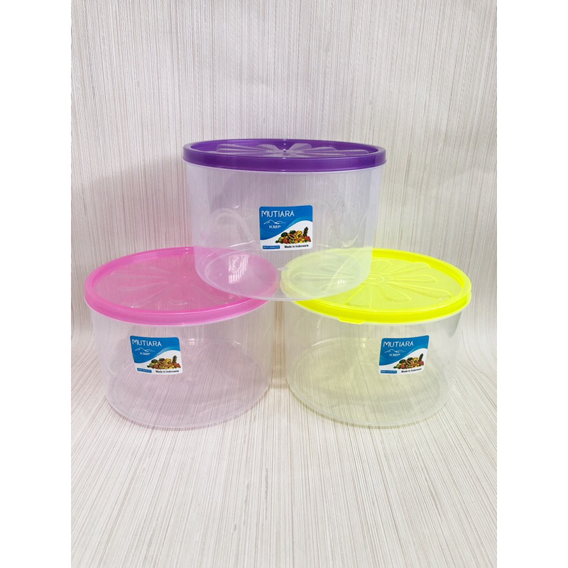 Toples Plastik 1KG/Sealware Plastik/Toples Warna/Toples Plastik/Kotak Makan/Wadah Makanan 1000ml