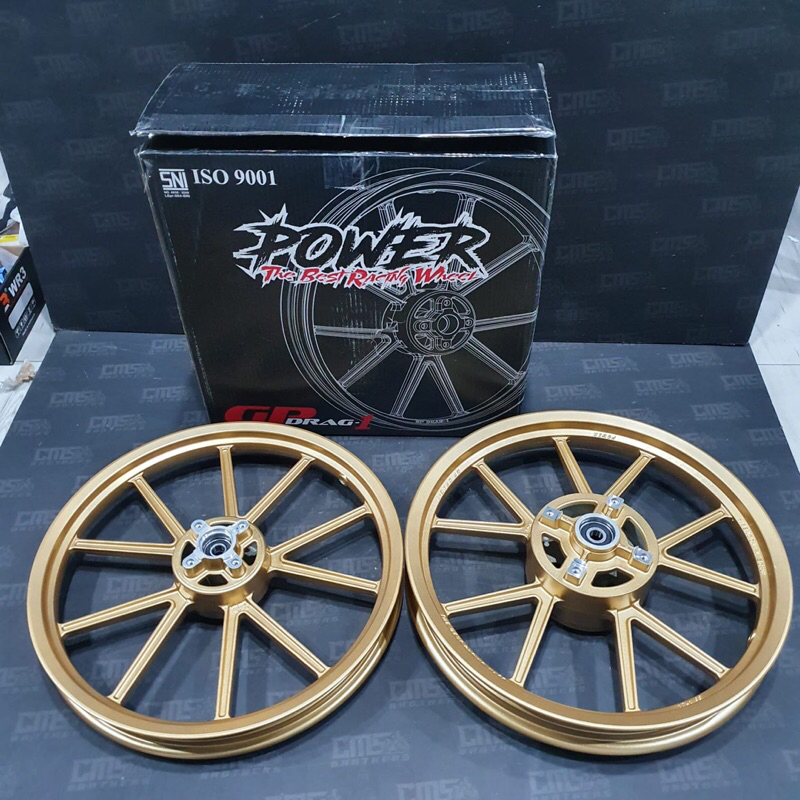 Velg Velek Power GP Drag1 R17 Kawasaki Ninja 150R Gold Model Daytona
