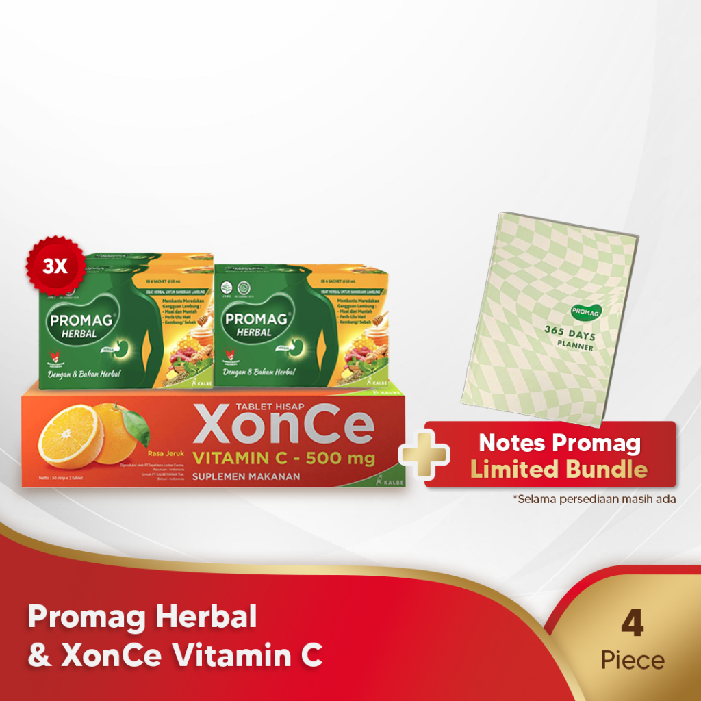 Promag Herbal 15 Ml - 3x & Xonce Table Box Free Notes Promag Formal