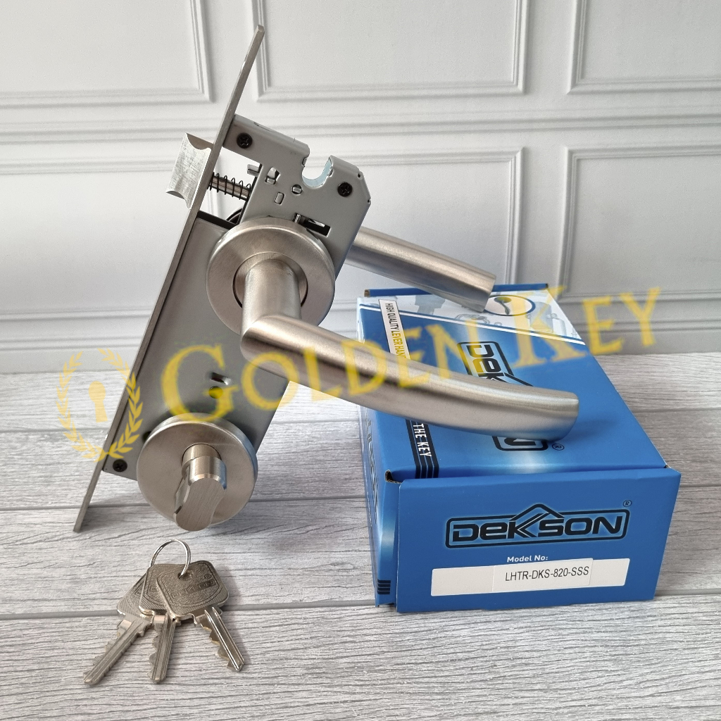 Paket Set Kunci Handle Gagang Pintu Kayu Dekkson Dekson LHTR 0820 TC