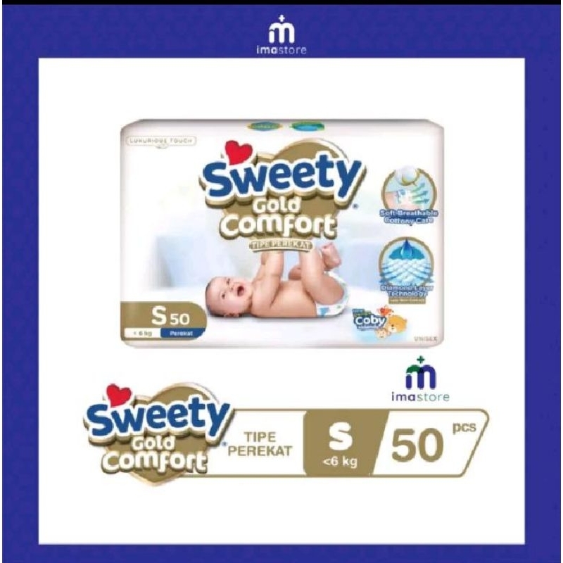 SWEETY COMFORT GOLD S 50'S / POPOK BAYI SWEETY