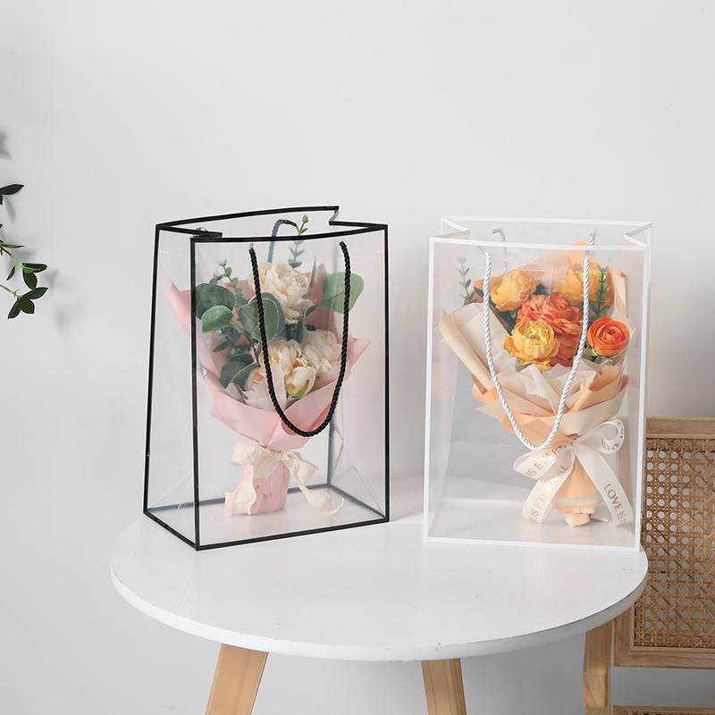 

FLOWER BOX TRANSPARANT MOTHERS DAY/PAPER BAG BOUQUET BUNGA/OPP FLOWER BAG/KOTAK UNTUK BUCKET BUNGA