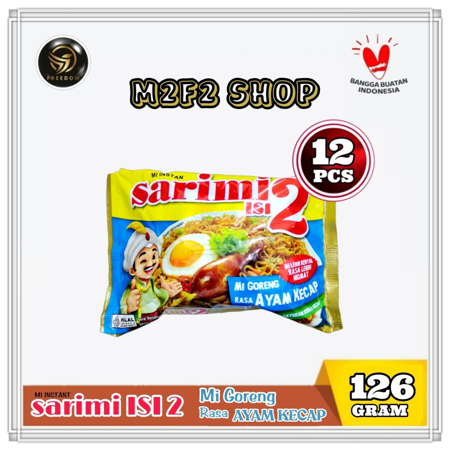 

Mie Sarimi Instant Goreng Isi 2 Rasa Ayam Kecap | Bag - 126 gr (Kemasan 12 Pcs)