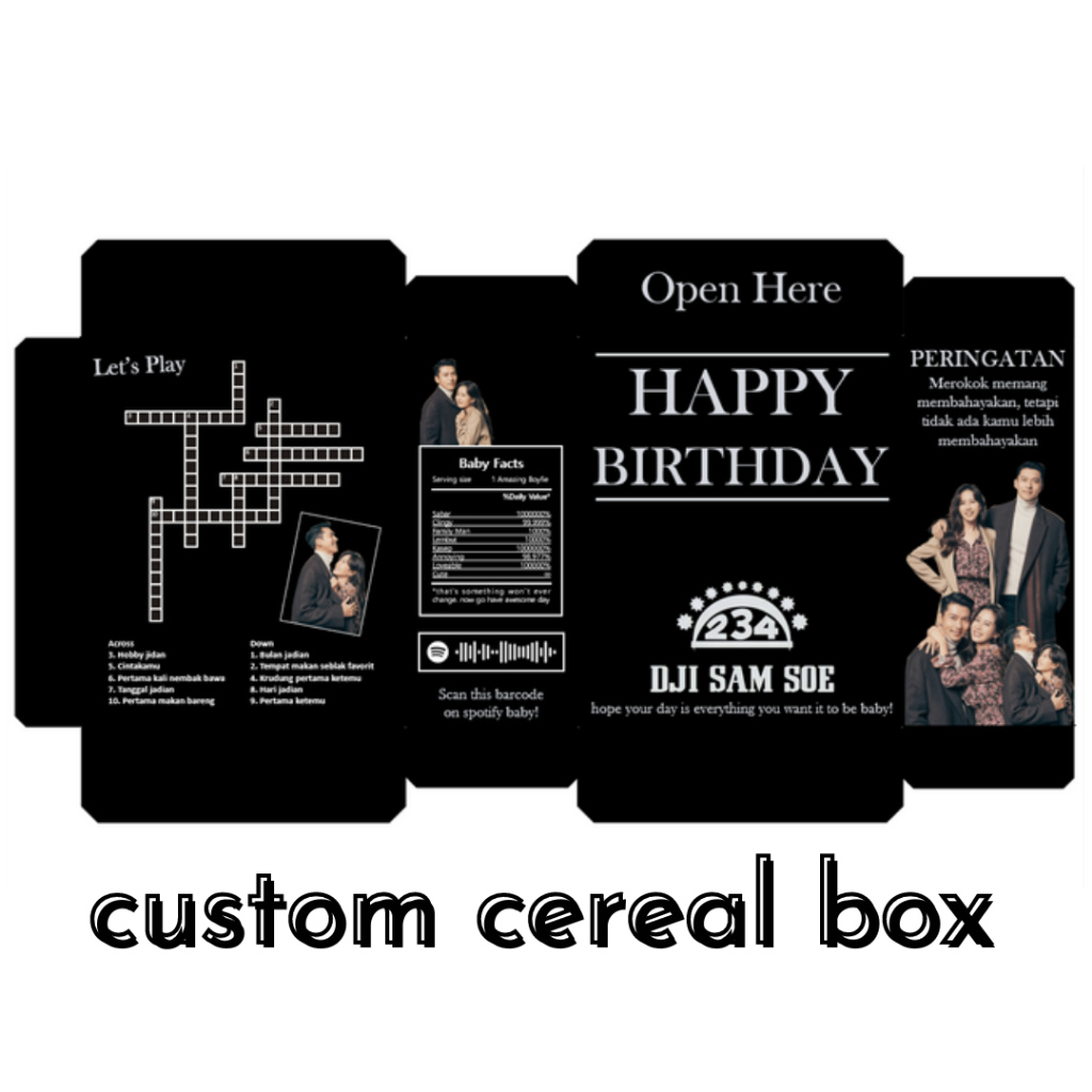 

custom cereal box