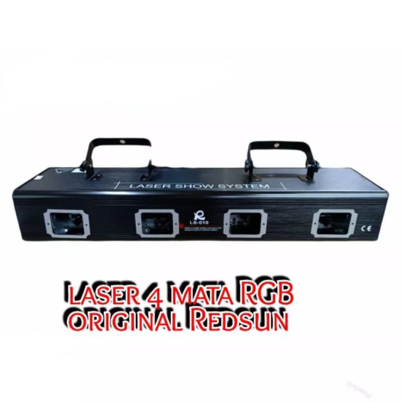 laser show 4 Mata Redsun LS-010 full color RGB lampu laser panggung / laser show system disco / ligh