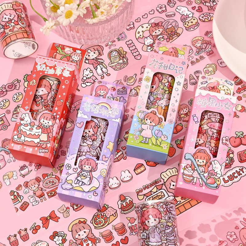 

Stiker roll karakter lucu Aki Chan