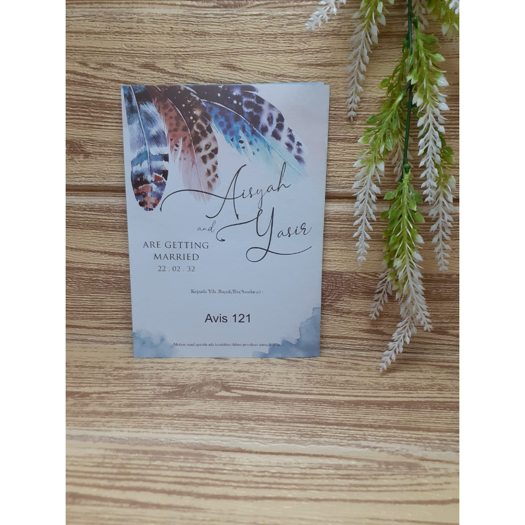 Blangko Undangan Avis 121  Murah