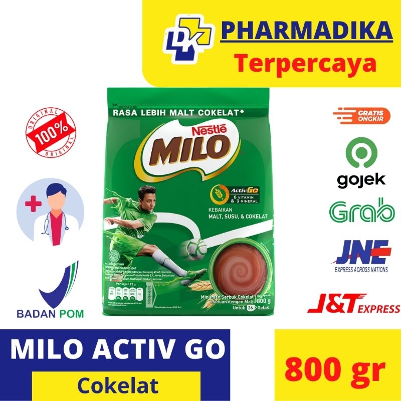 

MILO ACTIV GO SUSU BUBUK RASA COKELAT 800 GR (tanyakan stok terlebih dahulu)