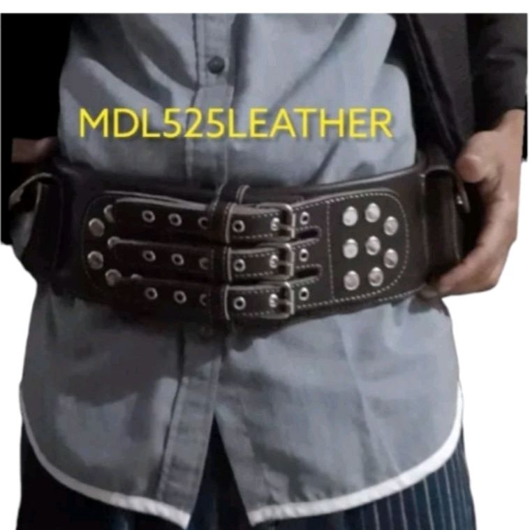 Ring Gesper 3 |Sabuk Jawara Kulit Asli 100% Sabuk Haji -  Ikat Pinggang Pria Cowok Betawi Sunda