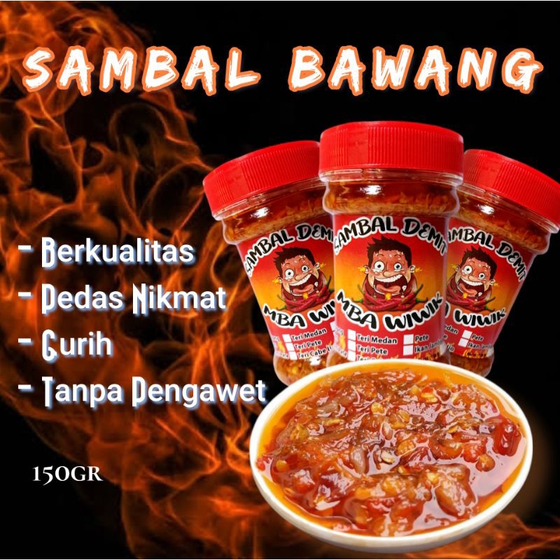 

Sambal Bawang Sambel Bawang Pedas Sambal Pedas Murah Sambal Demit Mba Wiwik 150 gram