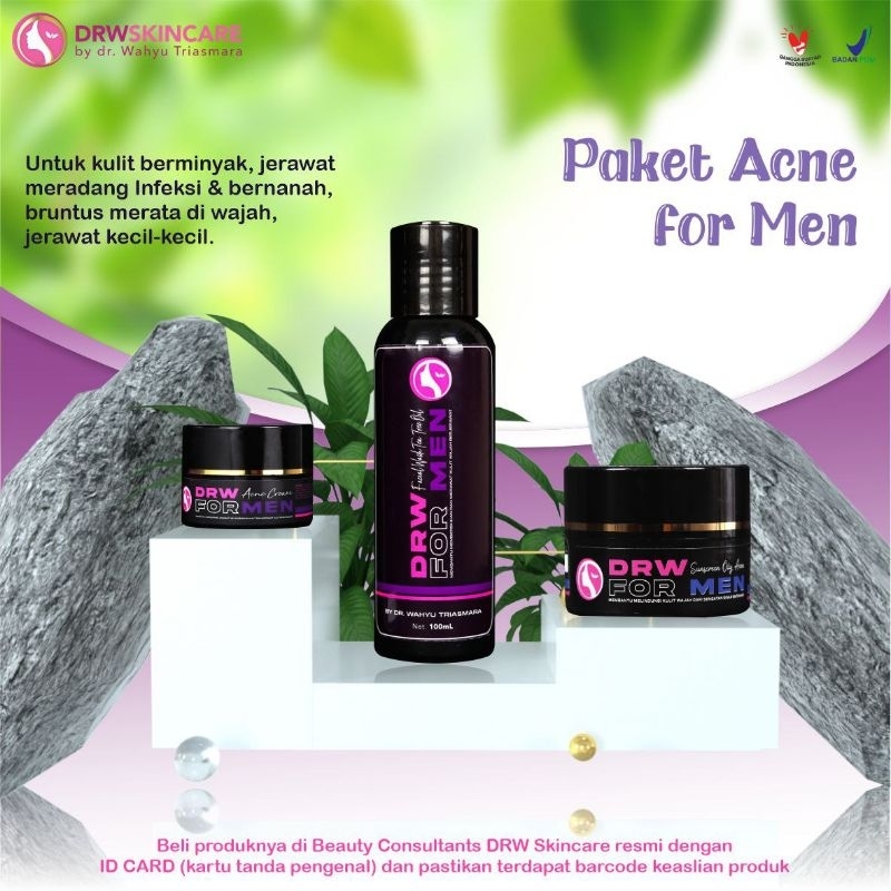 DrW Skincare Original Paket Acne For Men