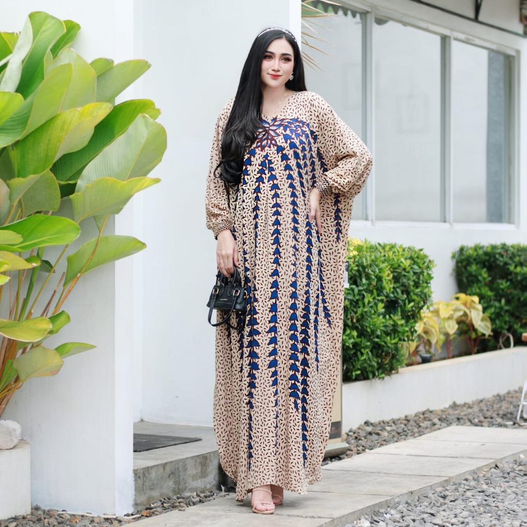 Kaftan Lonceng Arabian Renda ori Jumbo Terbaru Enamosa Batik