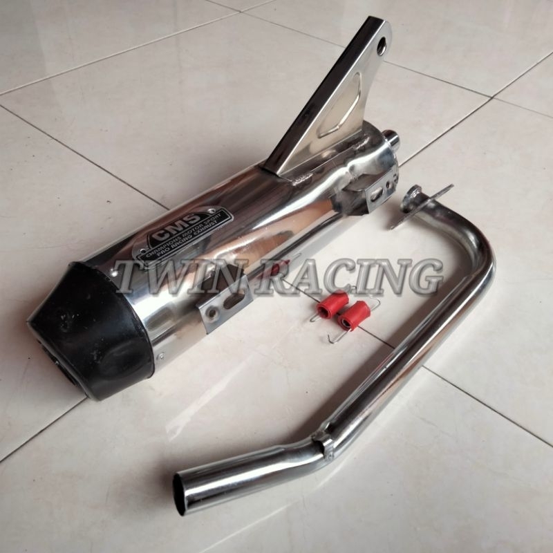 Knalpot Standar CMS Full Croom Mio Smile / Sporty / Soul Karbu /Gt 115/Gt 125 / M3 / Z /Fino