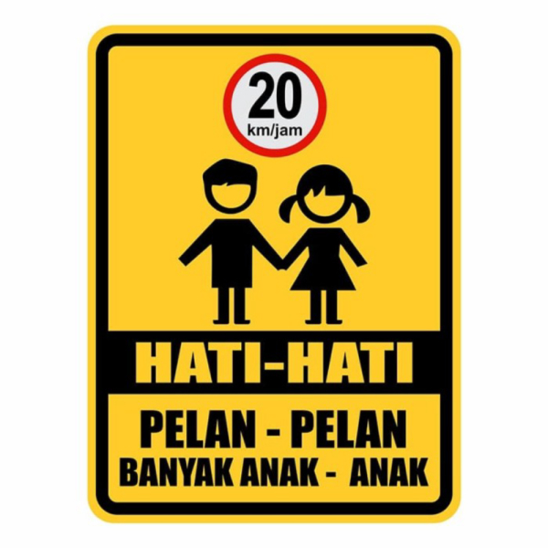 

Unik Rambu Plang Hati - Hati Banyak Anak Anak 45cm x 60cm Plat Alumunium Berkualitas