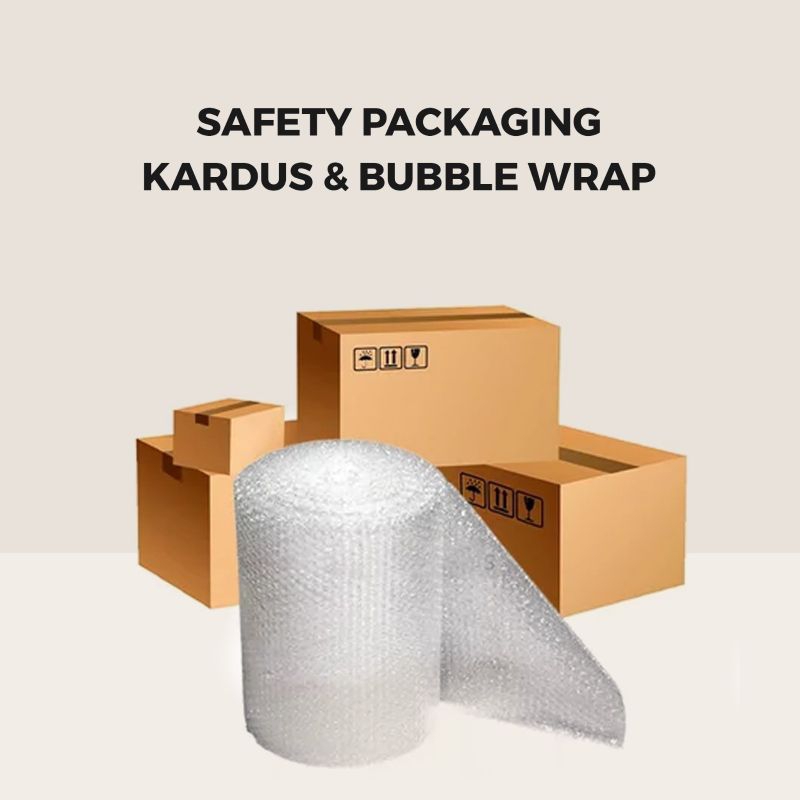 

Tambahan Kardus dan Bubble Wrap Safety Packaging