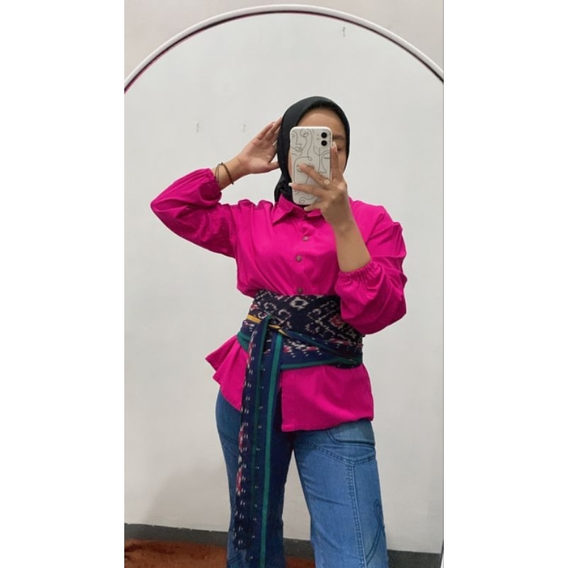 Obi Belt Kain Tenun Jepara Asli /Sabuk Kain Estetik/ Obi Troso/Obi Kain Wastra Nusantara