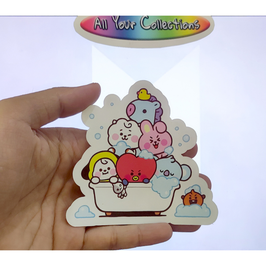 

STICKER BT21 SHOWER MANG TATA KOYA STIKER BTS MASKING CUTTING