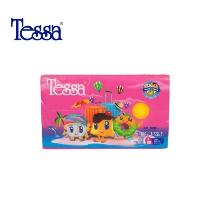 Tessa Tissue Wajah Travel Size 3 Ply 50 sheets