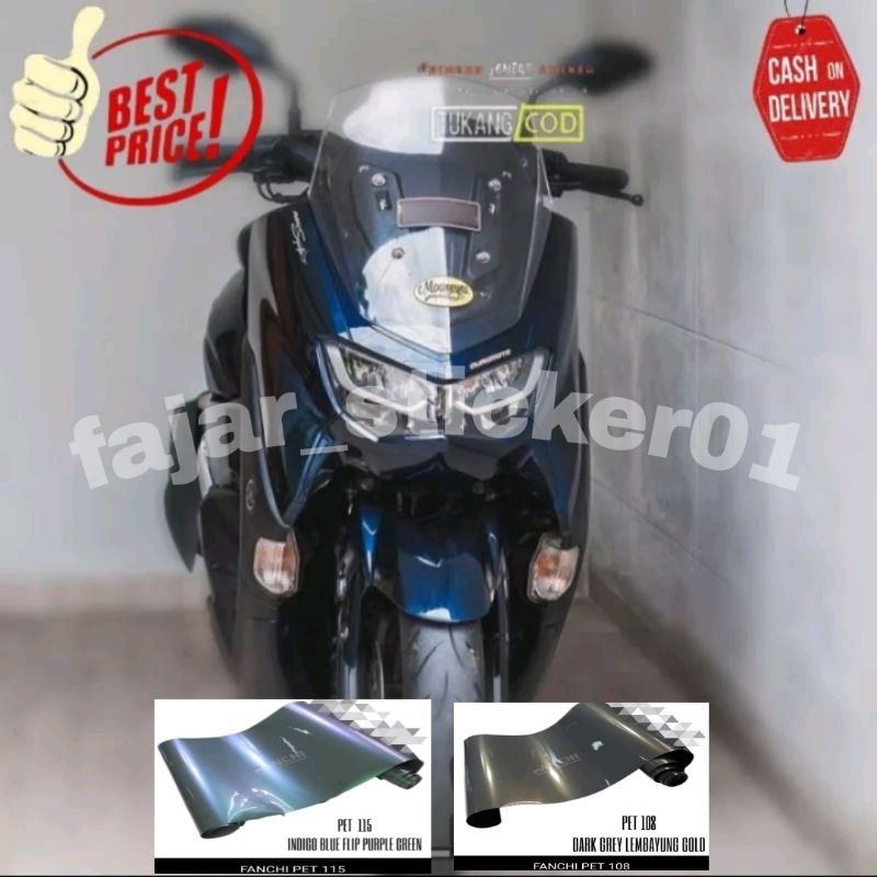 STICKER SCOTLITE HITAM LEMBAYUNG BIRU STIKER SKOTLET LEMBAYUNG FANCHI