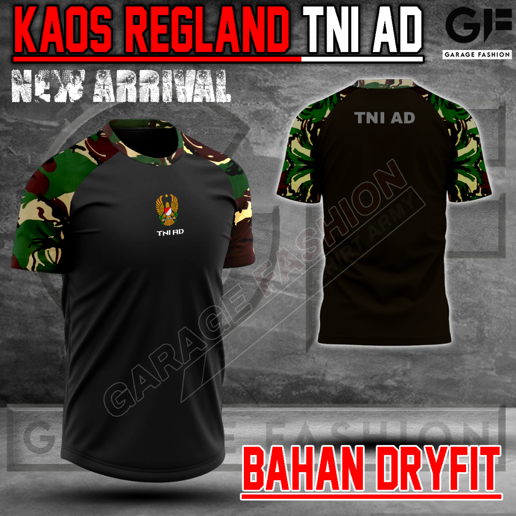 Kaos Regland TNI AD / Kaos Loreng Regland TNI AD / Baju Regland / Baju Regland TNI AD / Baju Loreng 