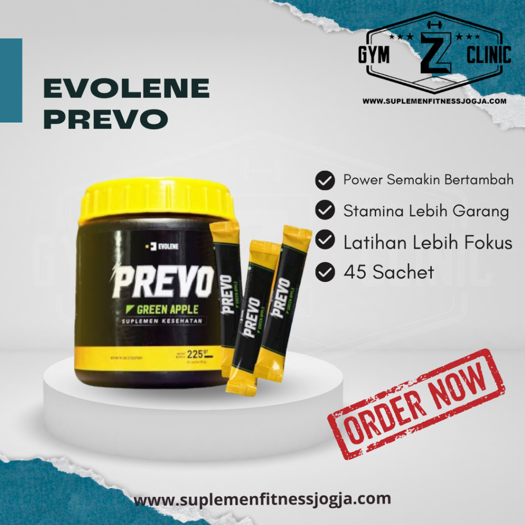 Evolene Prevo PWO Evolene Pre Workout Power Endurance Penambah Tenaga The Curse PWO