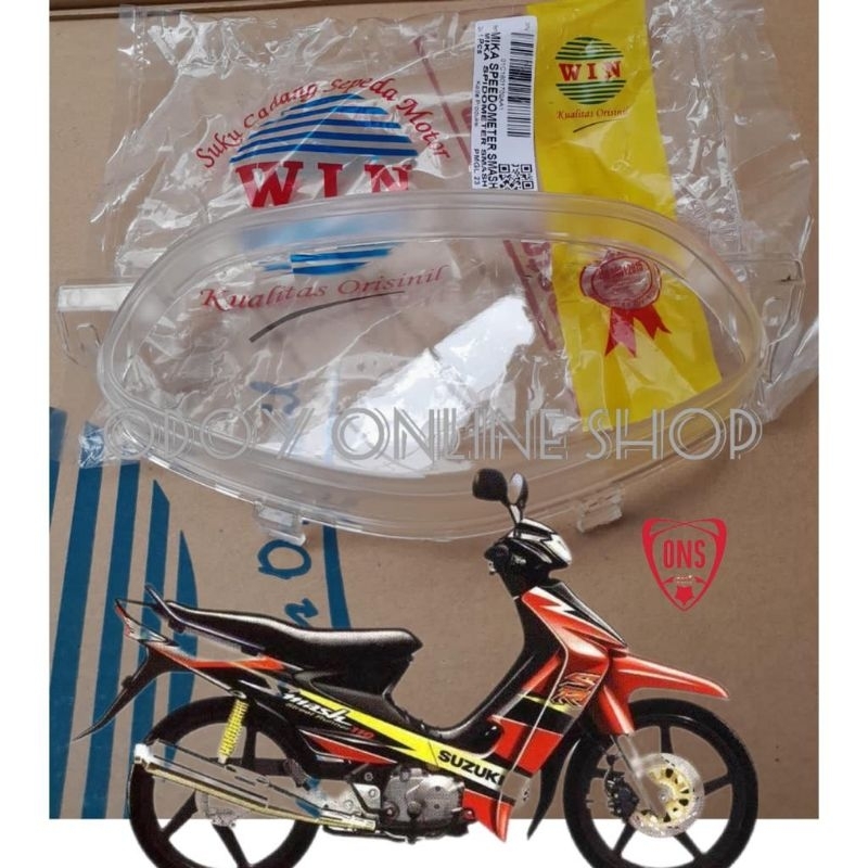 kaca mika speedometer Spedometer kilometer Smash 110 old