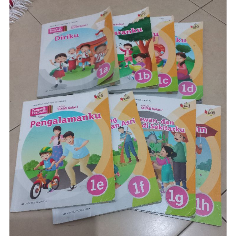 Buku tematik kelas 1 SD Erlangga