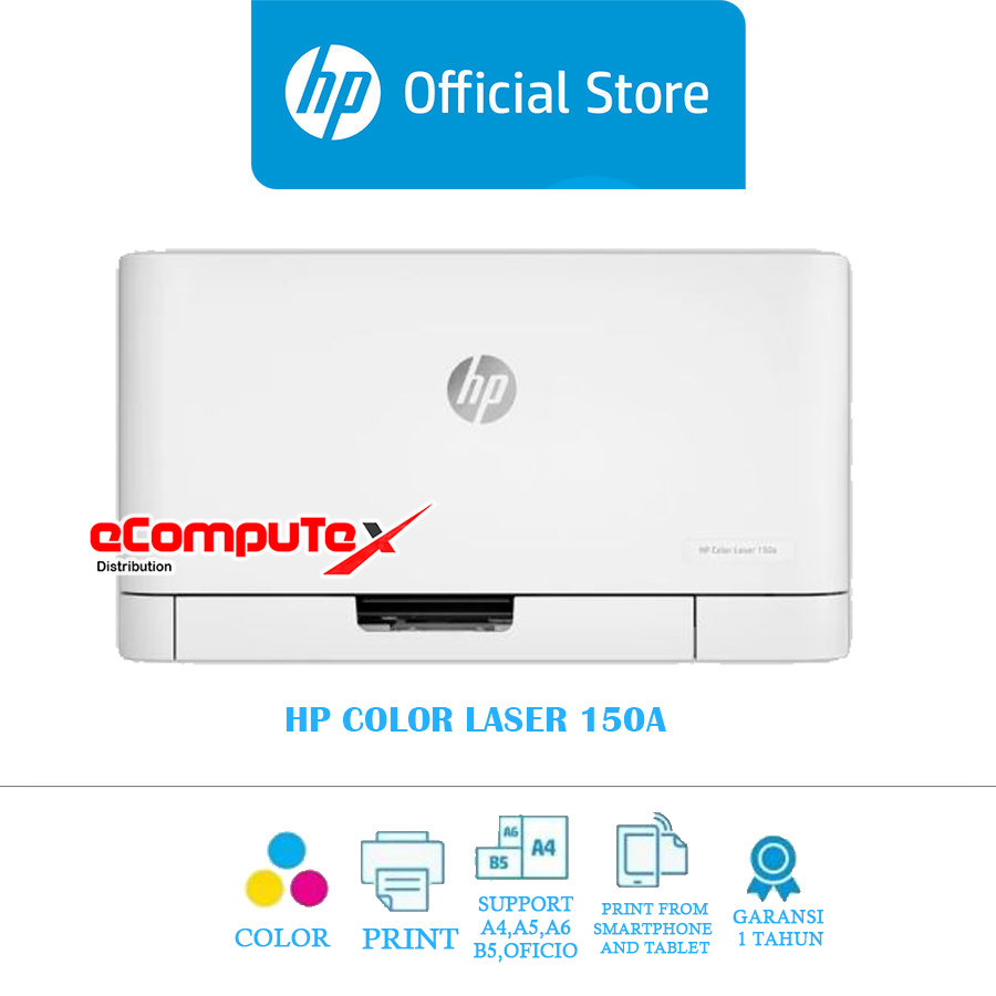 PRINTER HP COLOR LASERJET 150A / PRINTER HP COLOR 150 A (4ZB94A) - GARANSI RESMI