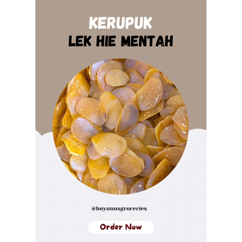 

Kerupuk Udang LEK HIE Mekar (mengembang) Tanpa di Jemur 250g-500g