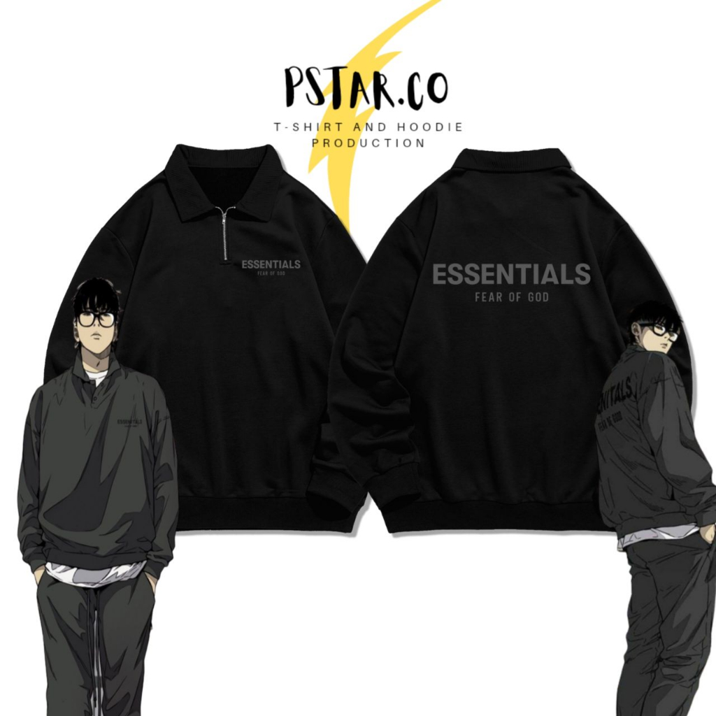 Jaket Halfzip Jayjo Windbreaker Manhwa Korea Outfit