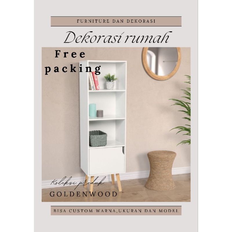 rak buku minimalis modern minimalis 28