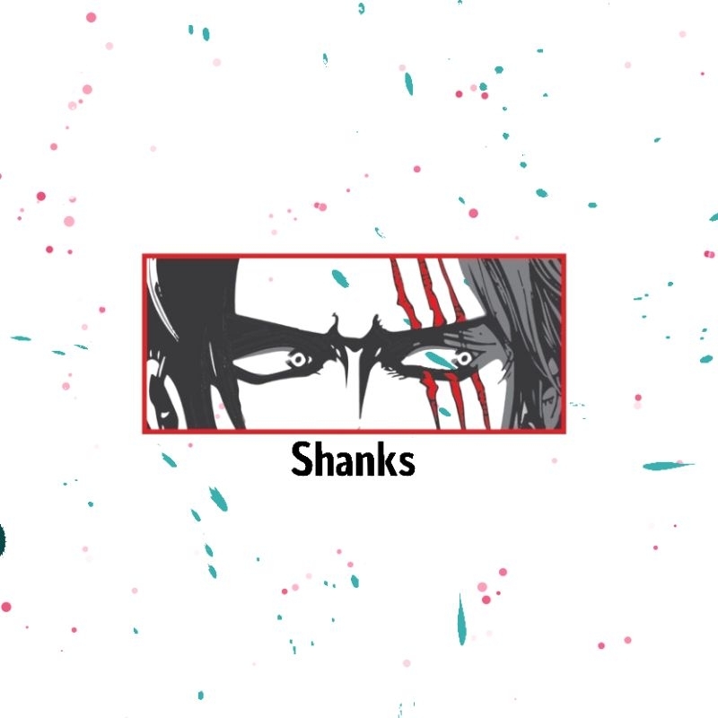 Sticker Anime Slap Shanks One Piece Waterproof