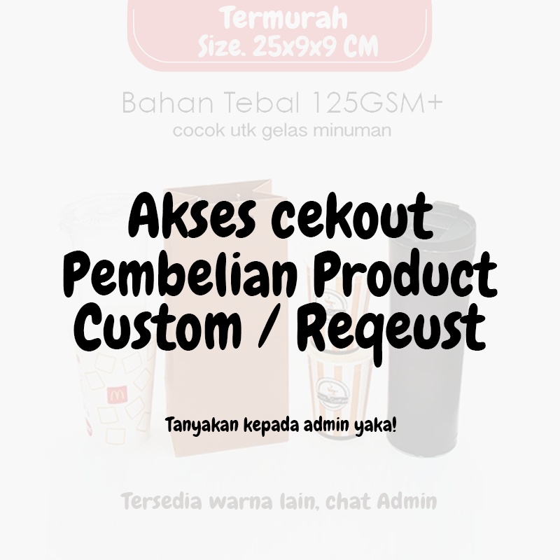 

Paper Bag Custom Size Reques, Paper Bag Coklat Polos Bebas Desain