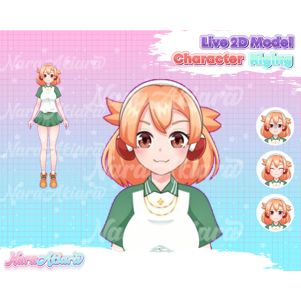 Karakter Anime Vtuber Model Live2D Siap Pakai Pilihan Terbaik Streamer, Produk Vtuber, Stream Vtuber